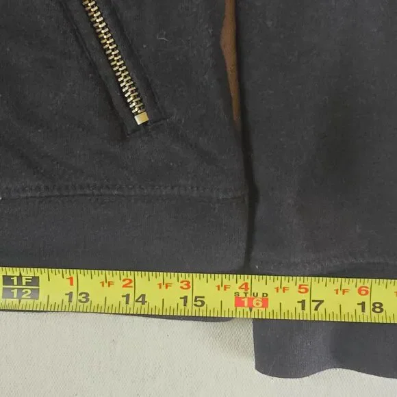 Vintage Banana Republic Women's Black Cross Zip Sweater XS | Retro Style Cozy - Picture 7 of 11